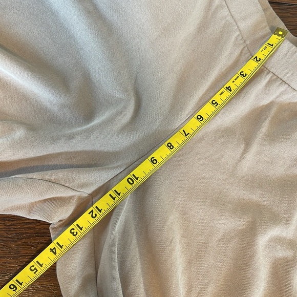 Jjill Pure Jill Tan Cotton Knit Pull On Cropped Wide Leg Pants Petite Large - Picture 4 of 9